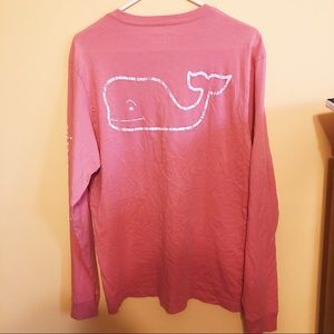 VINEYARD VINES Men’s Long Sleeve Tee- Coral